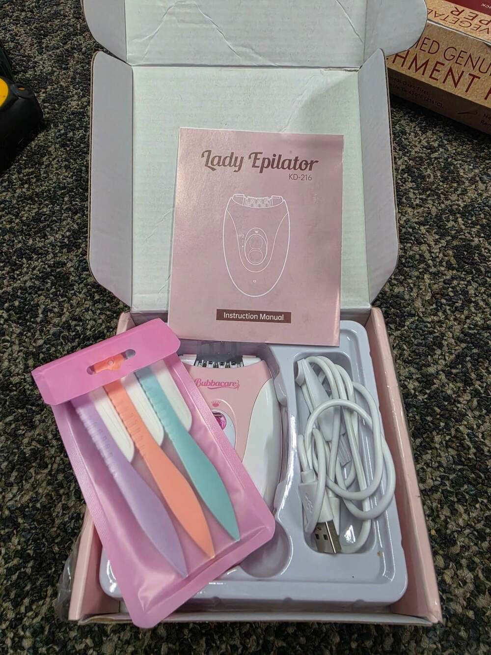 Bubbacare Lady Epilator KD-216 Pink Hair Remover